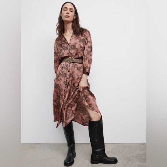 Zara Zebra Print Dress - size small - Picture 1 of 11